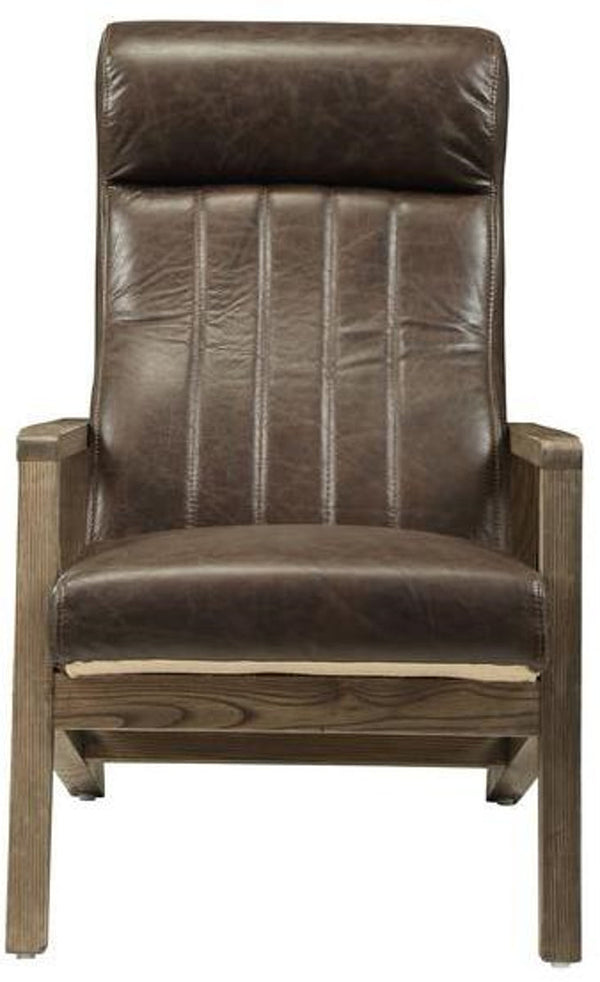 Acme Emint Accent Chair in Distress Chocolate 59534