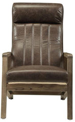 Acme Emint Accent Chair in Distress Chocolate 59534