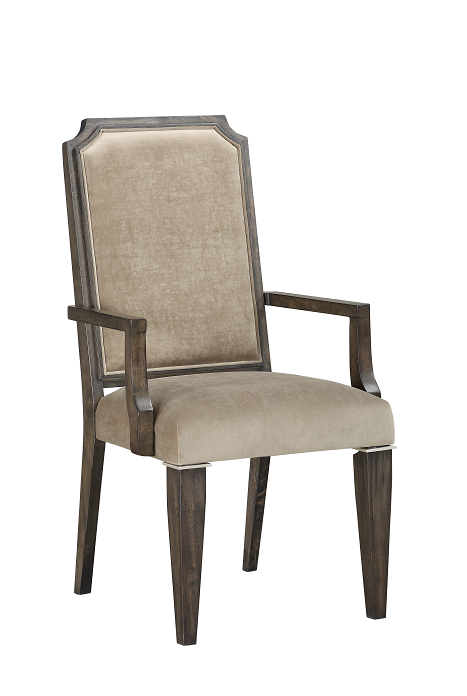 Peregrine Fabric & Walnut Arm Chair
