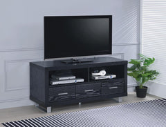 G700644 Contemporary Black Oak TV Console