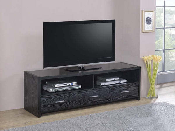 G700645 Contemporary Black Oak TV Console