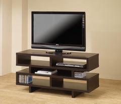 G700720 Contemporary Cappuccino Open Storage TV Console