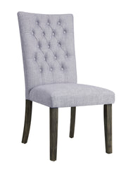 Merel Gray Linen & Gray Oak Side Chair