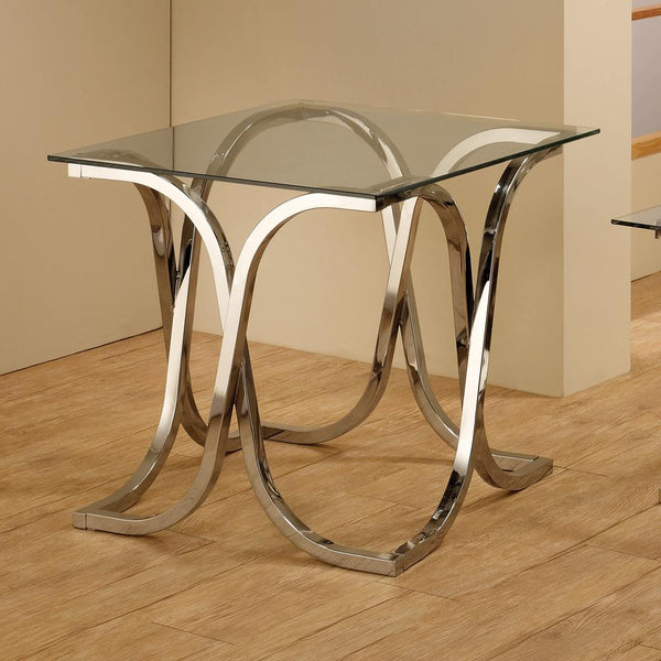 G701918 Contemporary Nickel End Table