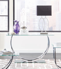 G704988 Contemporary Chrome Sofa Table