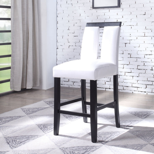 ACME Bernice Counter Height Chair (Set of 2) in Black 70657