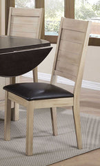 Acme Furniture Ramona Side Chair in Espresso and Antique Beige (Set of 2) 72007