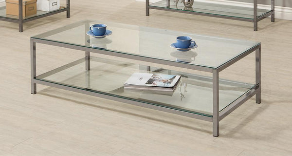 G720228 Contemporary Black Nickel Coffee Table