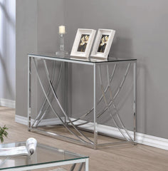 G720498 Contemporary Chrome Sofa Table