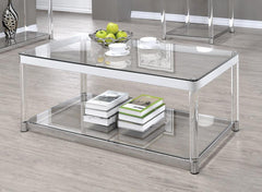 G720748 Contemporary Chrome Coffee Table