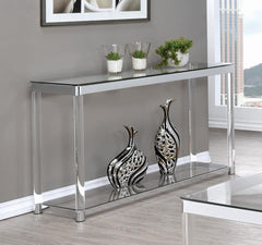 G720748 Contemporary Chrome Sofa Table