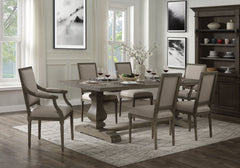 Ruby Rustic Gray Oak Dining Table