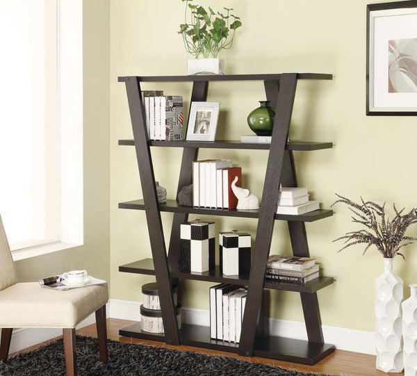 G800318 Contemporary Cappuccino Bookcase