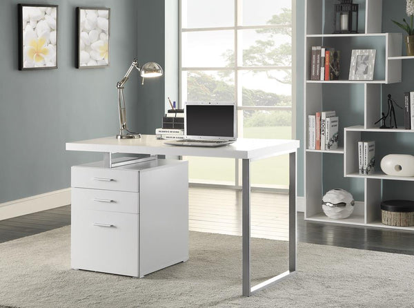 G800325 Contemporary White Writing Desk