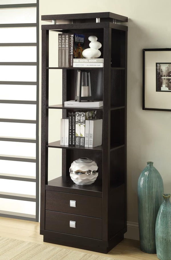 G700696 Contemporary Cappuccino Bookcase