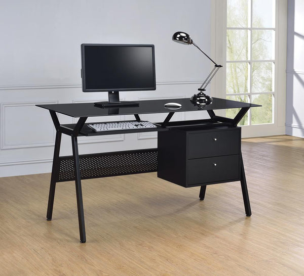 G800436 Casual Black Computer Desk