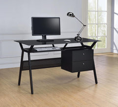 G800436 Casual Black Computer Desk