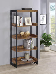 Estrella Industrial Antique Nutmeg Bookcase