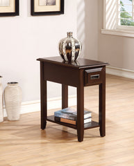 Flin Dark Cherry Side Table