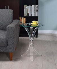 G900490 Contemporary Clear Accent Table