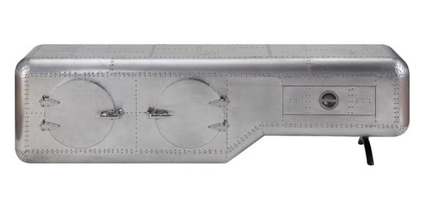 Acme Furniture Brancaster TV Stand in Aluminum 91358