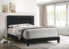 Misty Black Queen Platform Bed