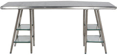 Acme Furniture Brancaster Desk in Aluminum 92790