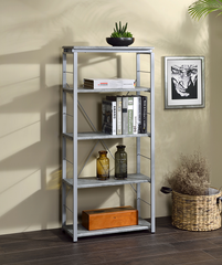 Jurgen Faux Concrete & Silver Bookshelf