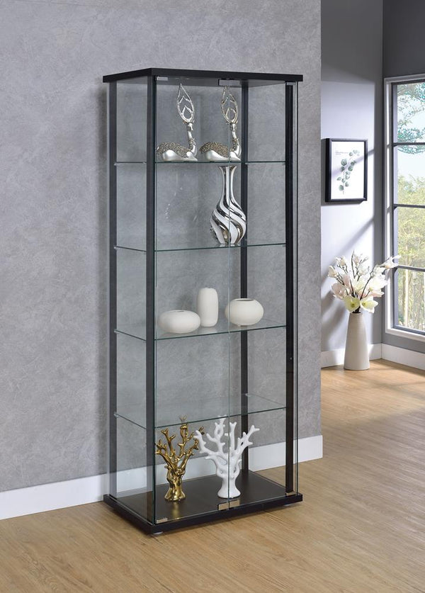 G950170 Contemporary Black Curio Cabinet