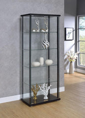 G950170 Contemporary Black Curio Cabinet