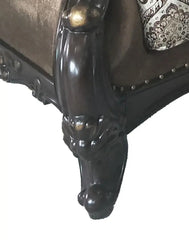 Aroma Traditional Sofa and Loveseat in Cherry Wood Finish by Cosmos Furniture