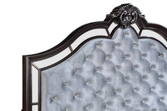 Bankston Dark Brown Upholstered Sleigh Bedroom Set