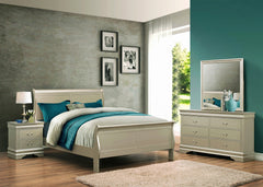 Louis Philip Champagne Sleigh Bedroom Set
