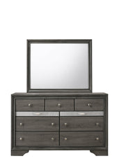 Regata Gray/Silver Storage Platform Bedroom Set