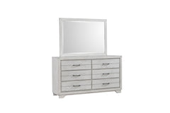 White Sands Chalk Platform Bedroom Set