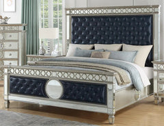 Brooklyn 6Pc Modern Bedroom Set in Silver Finish by Cosmos Furniture