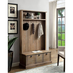 Wineglow Weathered Gray Hallway Cabinet