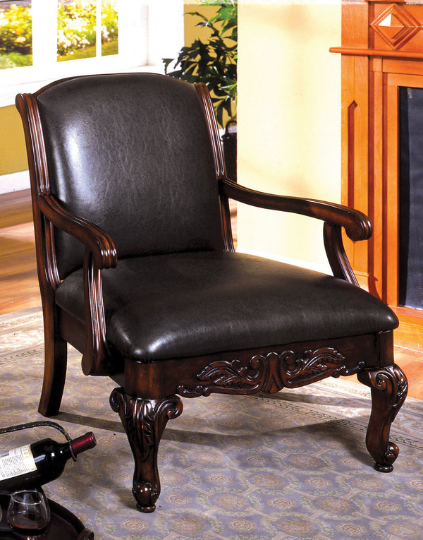 Sheffield Antique Dark Cherry Accent Chair