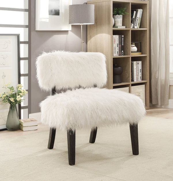 Pardeep White/Black Accent Chair