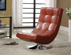 Trinidad Mahogany Swivel Accent Chair