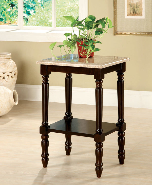Santa Clarita Dark Cherry/Ivory Rectangle Stand