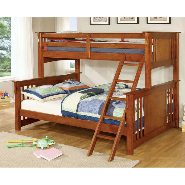 SPRING CREEK Oak Twin XL/Queen Bunk Bed