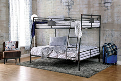 Olga I Antique Black Full/Queen Bunk Bed