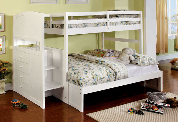 Appenzell White Twin/Full Bunk Bed