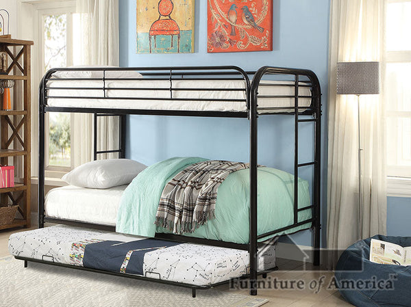 Opal Black Twin/Twin Bunk Bed