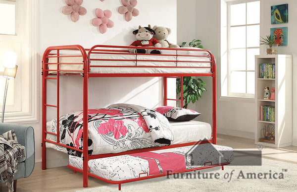 Opal Red Twin/Twin Bunk Bed