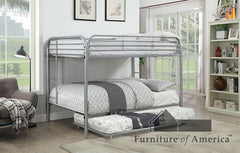 Opal Silver Full/Full Bunk Bed