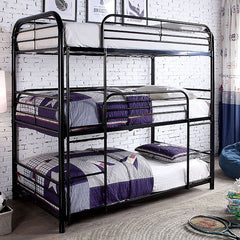 Opal Ii Black Twin Triple Decker Bed