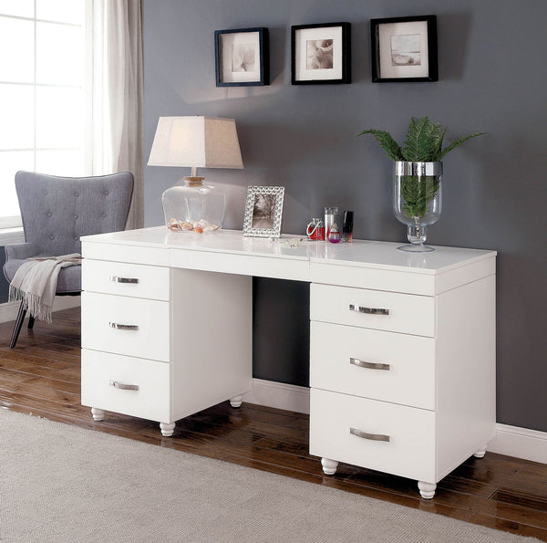 Verviers White Vanity Desk