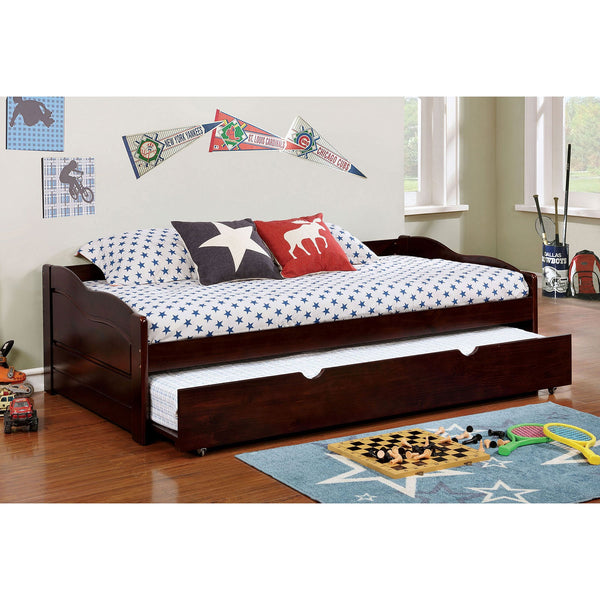 SUNSET Dark Walnut Daybed w/ Trundle, Espresso